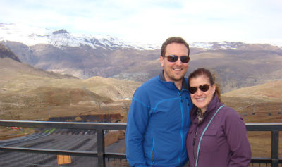 In front of the Andes Mountains, Chile